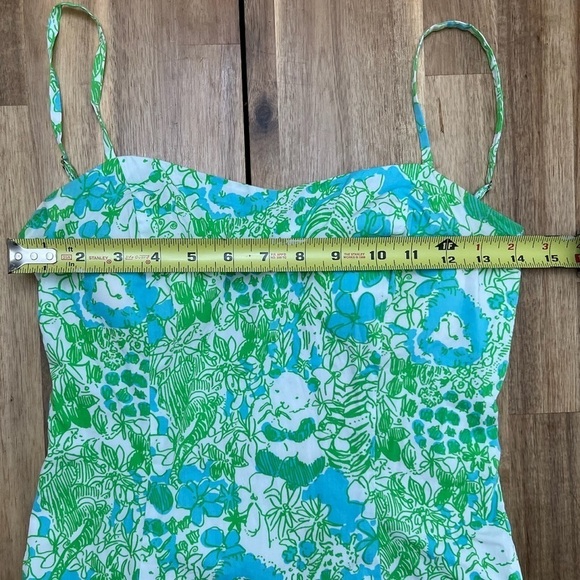 Lilly Pulitzer McCallum It’s a Zoo Fitted Open Back with Tie Animal Print Sz 00 - Picture 9 of 11